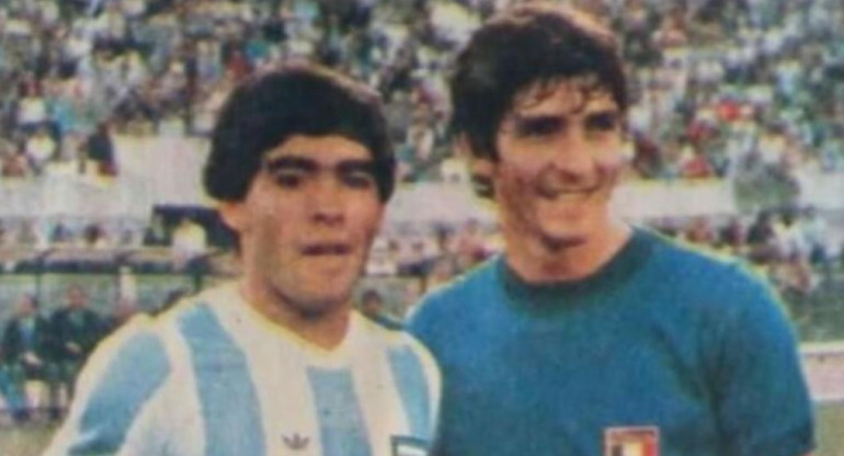 Diego Maradona y Paolo Rossi