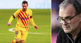 Lionel Messi y Marcelo Bielsa, fútbol, Fotos NA