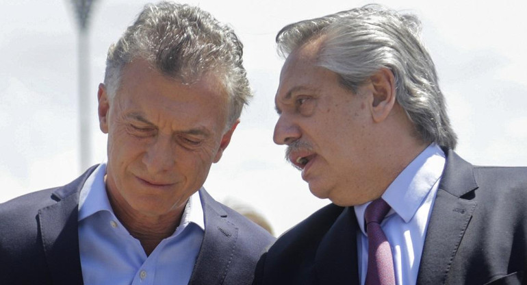 Mauricio Macri, Alberto Fernández, Foto NA