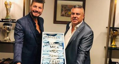 Marcelo Tinelli y Chiqui Tapia