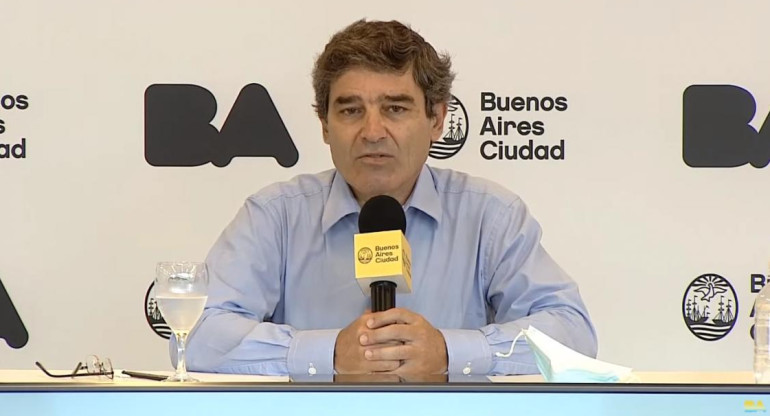 Fernán Quirós, ministerio de salud porteño, captura de video YouTube