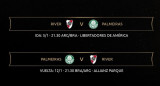 Horarios semifinales Copa Libertadores, River-Palmeiras