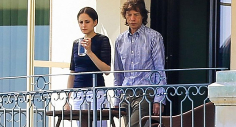 Mick Jagger y su novia Melanie Hamrick