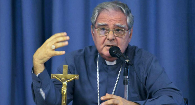 El presidente de la Conferencia Episcopal Argentina, Oscar Ojea, NA