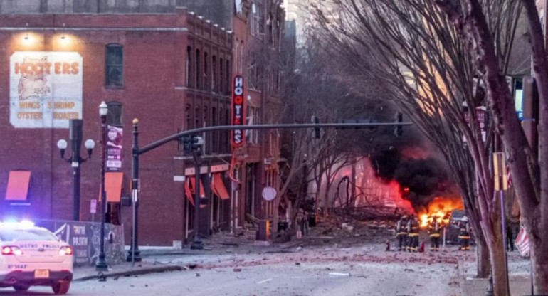 Explosión, atentado, Estados Unidos, Nashville, Foto Reuters