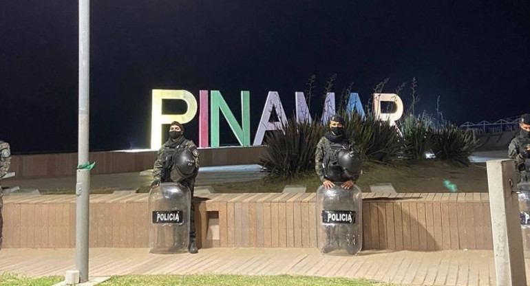 Operativo policial en Pinamar por festejos de Año Nuevo