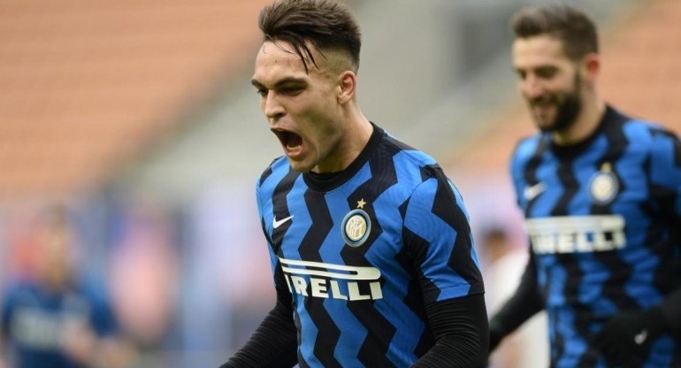 Lautaro Martínez. Inter, fútbol de Italia, Serie A, Foto Reuters