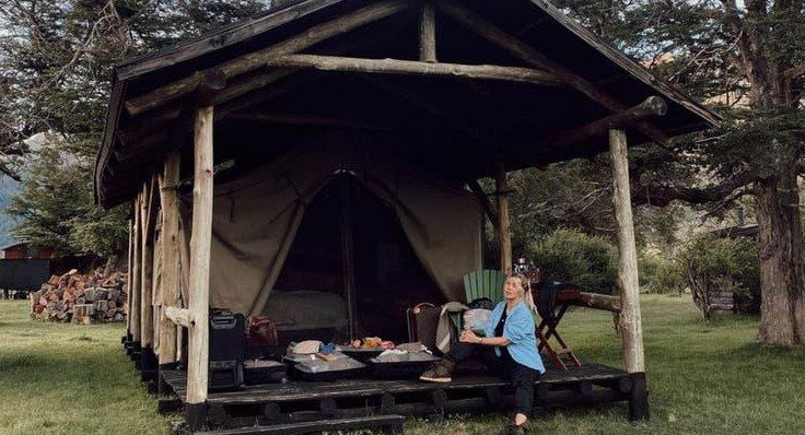 Wanda Nara y el lujoso estilo de acampar