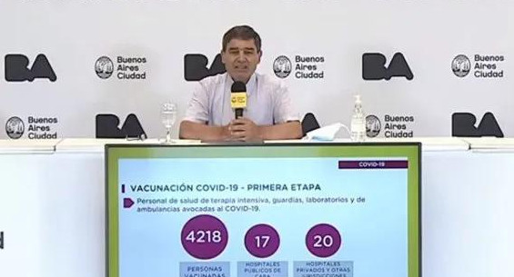 Fernán Quirós, ministerio de salud porteño, Captura YouTube