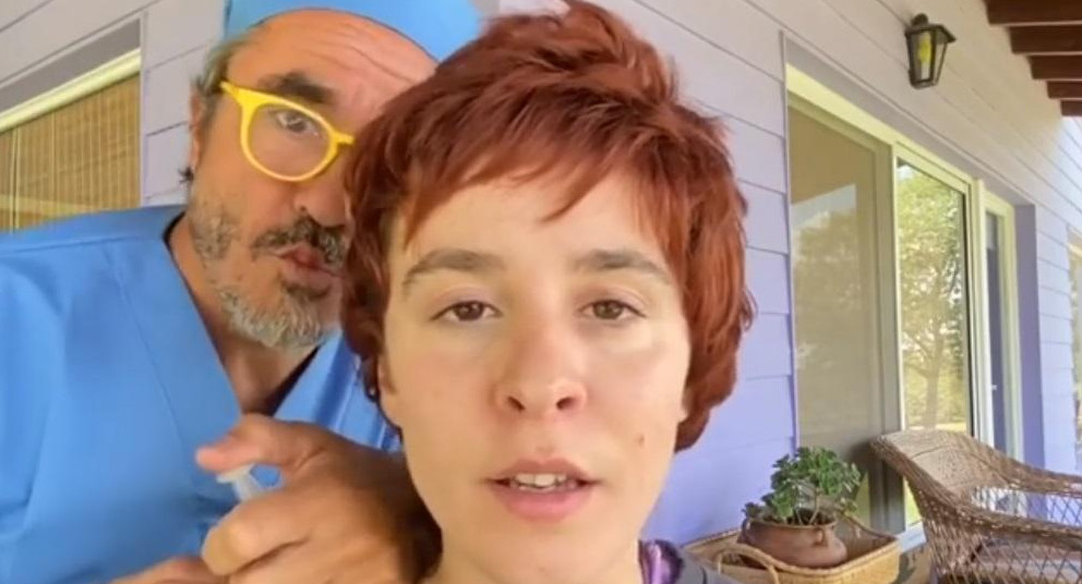 Pablo Granados y Mery Granados, video de las vacunas, INSTAGRAM
