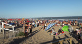 Playa de Pinamar durante la pandemia de coronavirus