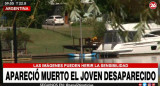 Apareció muerto el joven desaparecido en arroyo del Tigre, CANAL 26