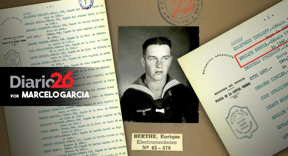 Heinrich Berthe, marinero del Panzerschiff Admiral Graf Spee, custodio de Adolf Hitler en Argentina, Diario 26	