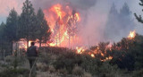 Incendio forestal en el Bolsón