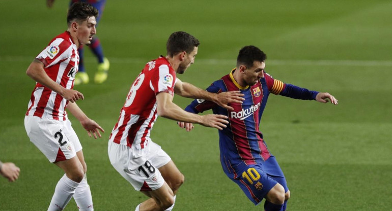 Barcelona, Athletic Bilbao, Lionel Messi, Fútbol español, La Liga, Reuters