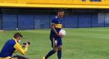 Marcos Rojo presentado en Boca Junios, Twitter.