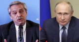 Alberto Fernández y Vladimir Putin