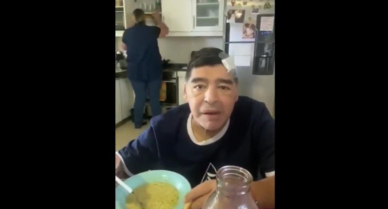 Diego Maradona, último video