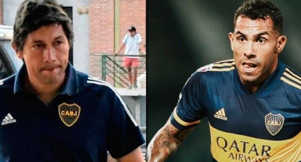 Jorge Bermudez y Carlos Tevez, Boca Juniors.