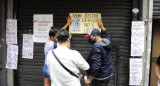 Puerta del local del acusado de violar a la joven Venezolana