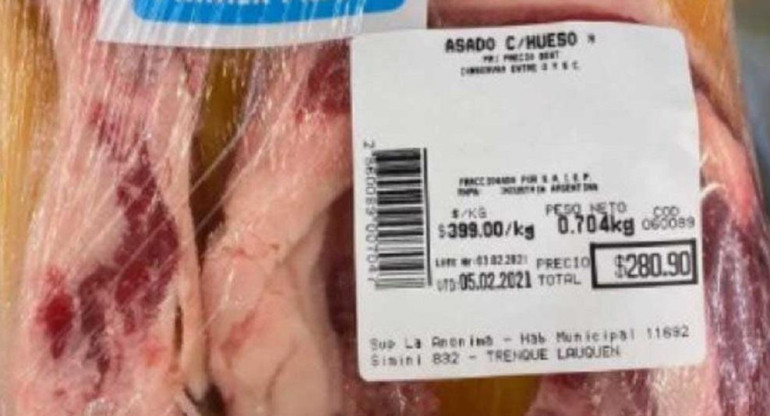 Polémica con cortes populares de carne