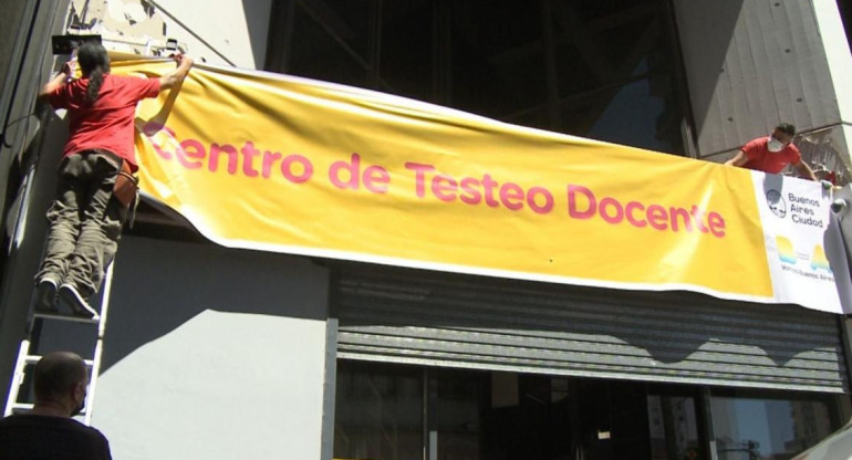 Centro de testeo docente en la Ciudad de Buenos Aires