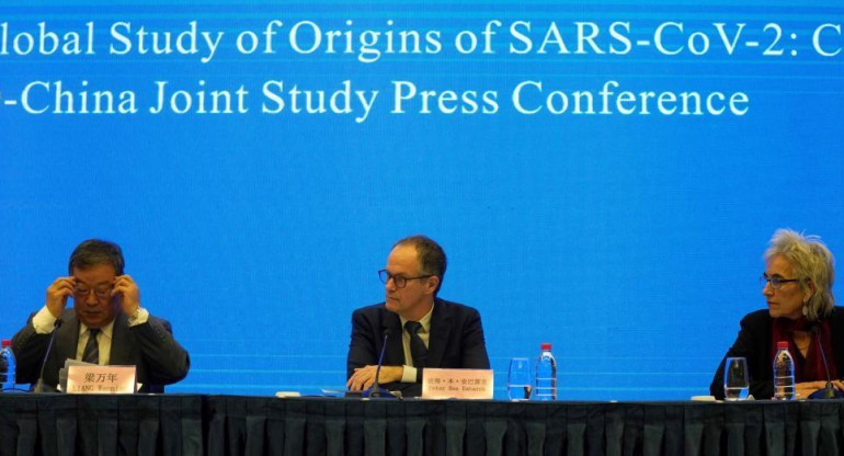 Conferencia de prensa de la OMS sobre el origen del SARS COV-2