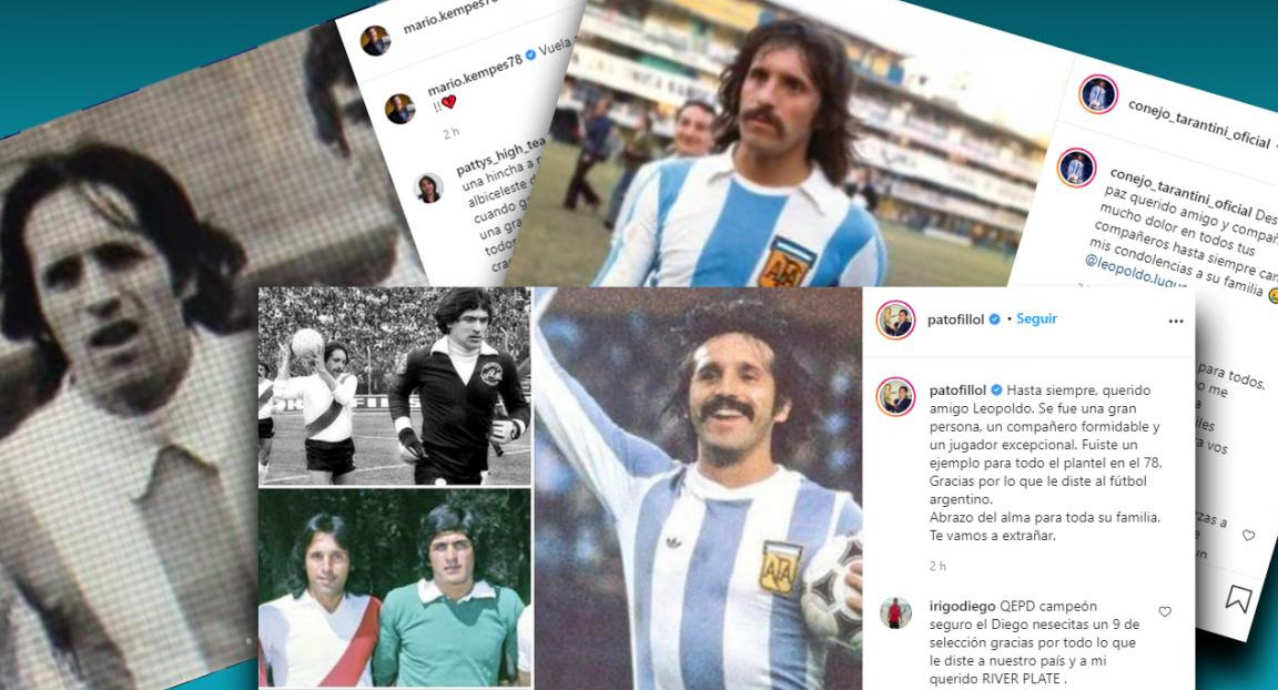 Integrantes de la Selección Argentina campeona de 1978, despidieron a Luque en las redes sociales	