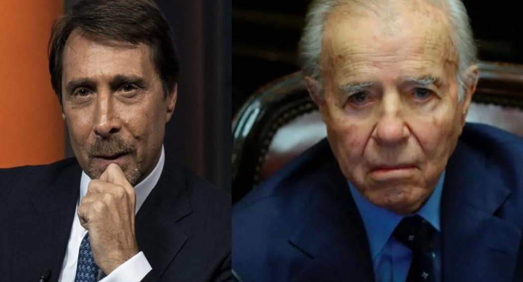 Eduardo Feinmann y Carlos Menem