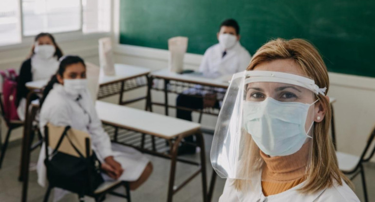 Clases, escuelas, alumnos, coronavirus en Argentina, Foto NA	