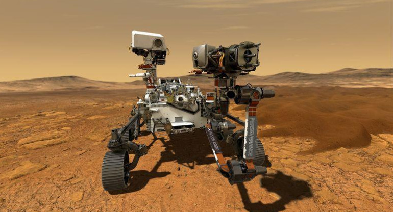 Robot Perseverance en Marte 