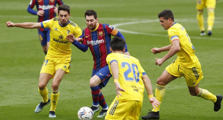 Lionel Messi, Barcelona, Cádiz, fútbol español, Reuters
