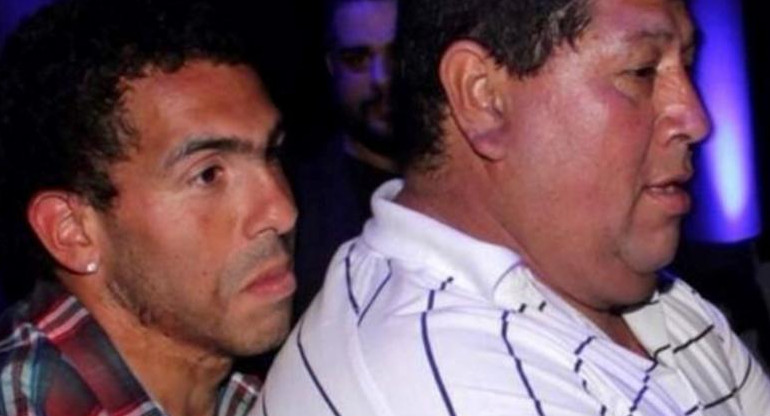 Carlos Tevez y su padre, Segundo Tevez