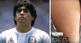 Diego Maradona en la pierna bronceada de joven, Insagram