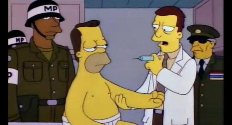 Simpson vacunados