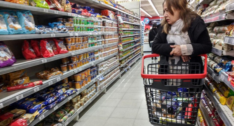 Supermercado, canasta básica de alimentos, consumo, inflación, Foto NA