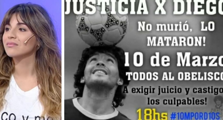 Marcha para pedir justicia por muerte de Maradona