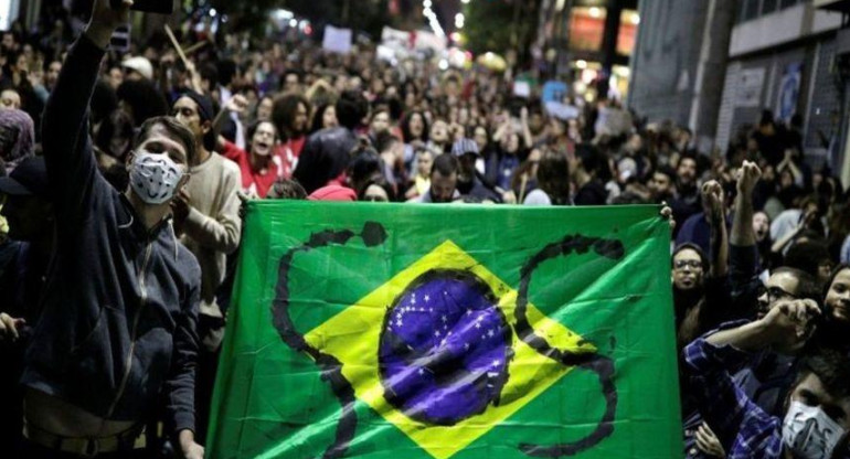 Coronavirus, Brasil, pandemia, protestas, Foto El Periódico