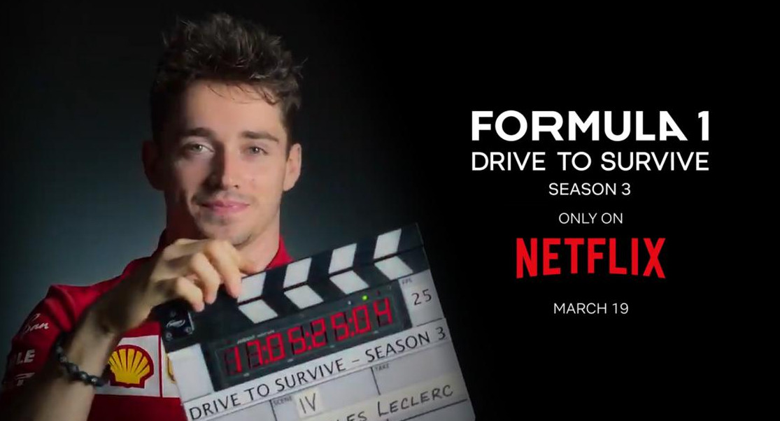 Netflix, temporada 3 de Fórmula 1 Drive to Survive