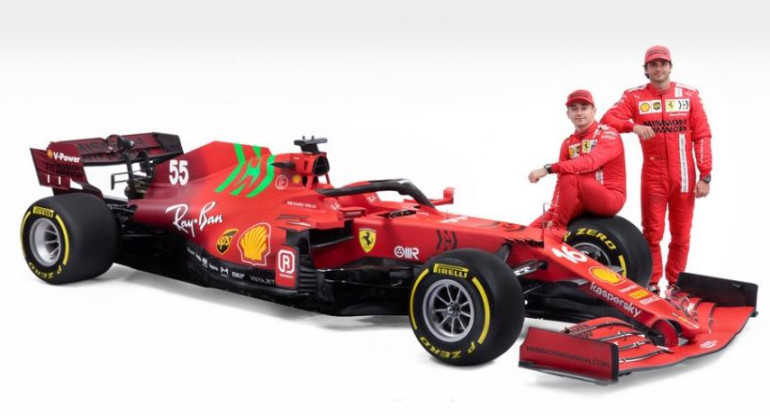 Fórmula 1, Ferrari SF21, automovilismo deportivo, Foto Scudería Ferrari