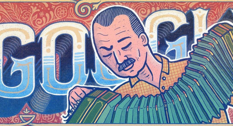 A 100 años del nacimiento de Astor Piazzolla, Google lo homenajea con un Doodle muy especial