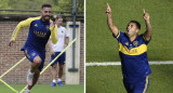 Carlos Tevez y Edwin Cardona, Boca, fotos NA