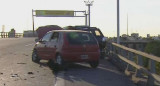 Persecución a contramano y brutal choque en la autopista Perito Moreno