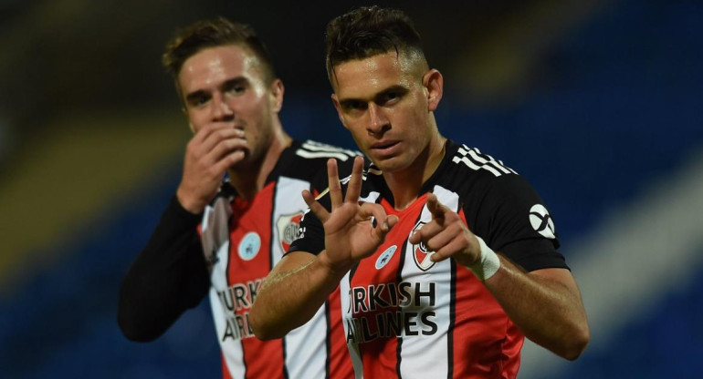 Rafael Santos Borre, River Plate. Foto: NA.