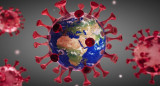 Coronavirus en el mundo, foto artística