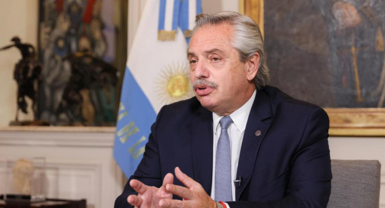 Alberto Fernández, presidente de Argentina, conferencia, foto Presidencia de la Nación
