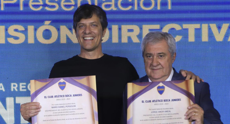 Jorge Ameal y Mario Pergolina, Boca, Agencia NA