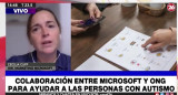 Cecilia Cuff sobre aplicación para chicos con autismo, Canal 26