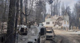 Secuelas de incendios en La Patagonia, NA