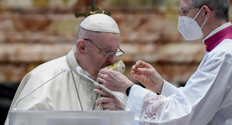 Papa Francisco el domingo de Pascua en el Vaticano, REUTERS.